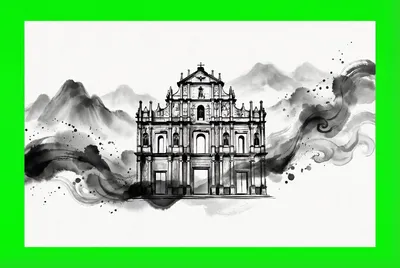 无限赌场水墨国风标志